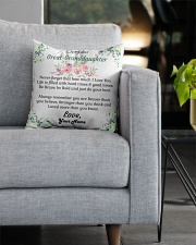 To My Great-Granddaughter Square Pillowcase aos-pillow-square-front-lifestyle-05