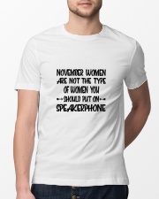 November Women Speakerphone Classic T-Shirt lifestyle-mens-crewneck-front-13