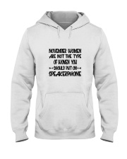 November Women Speakerphone Hooded Sweatshirt thumbnail