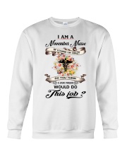 November Nurse Job Crewneck Sweatshirt thumbnail