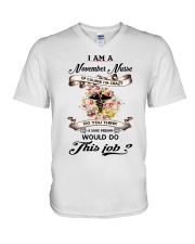 November Nurse Job V-Neck T-Shirt thumbnail