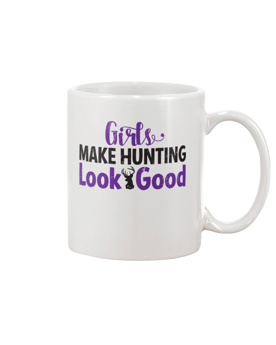 Girls Make Hunting Look Good Hoodie Mug
