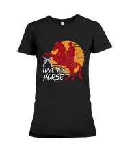 I Just Really Like Horse Premium Fit Ladies Tee thumbnail