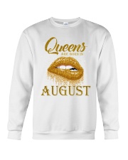 QUEENS ARE BORN IN August Crewneck Sweatshirt thumbnail