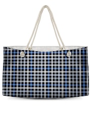 Blue White Black Pattern Weekender Tote thumbnail