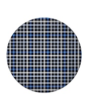 Blue White Black Pattern Circle Coaster thumbnail