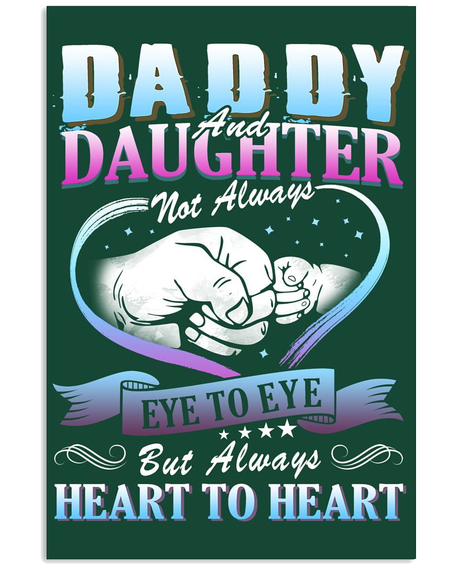 Daddy and Daughter Shirts 24x36 Poster