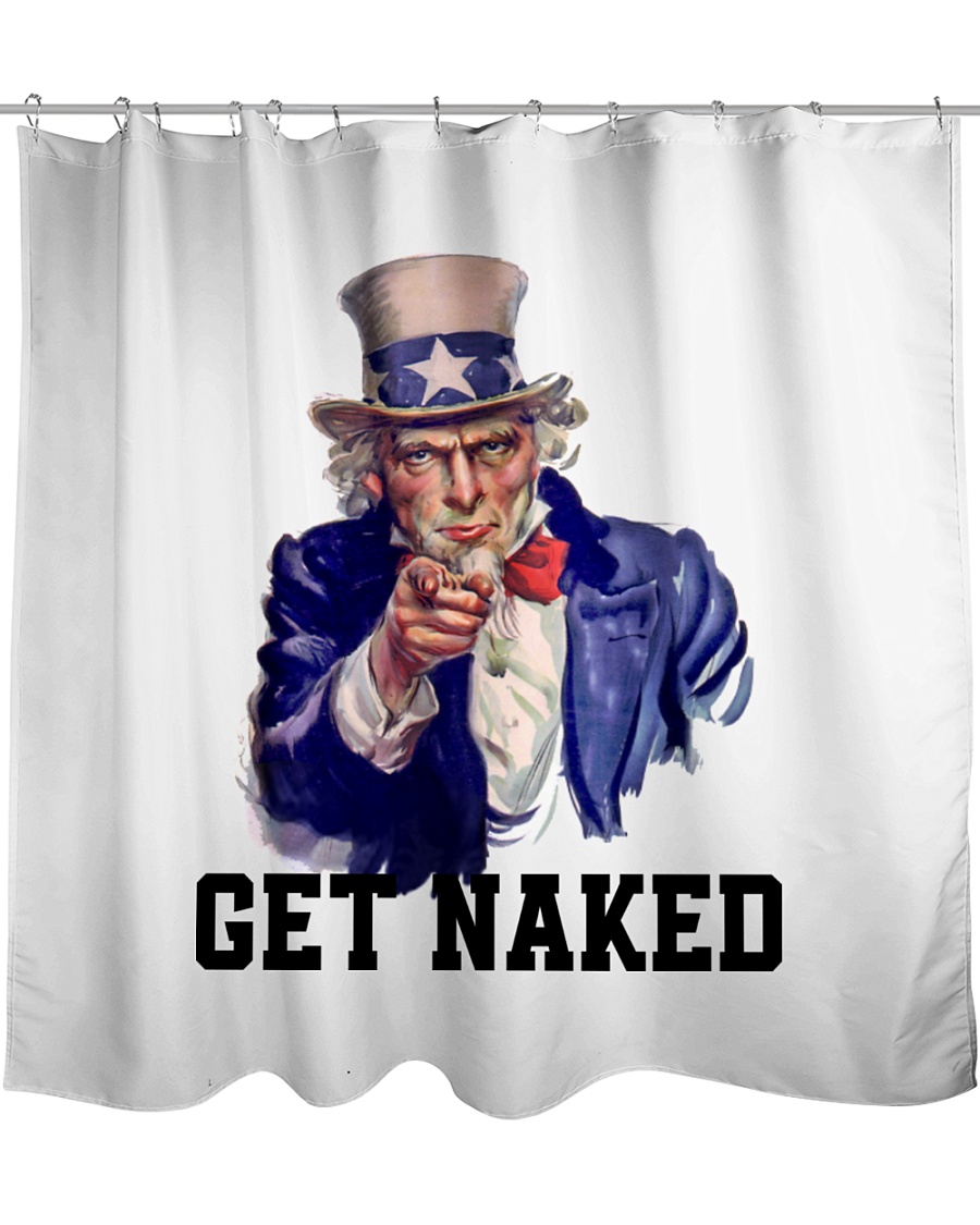 get naked shower curtain Shower Curtain