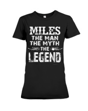 Miles Man Myth Legend Premium Fit Ladies Tee thumbnail