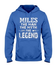 Miles Man Myth Legend Hooded Sweatshirt front