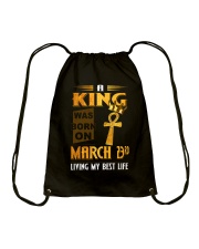 A King - March 23 Drawstring Bag tile