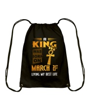 A King - March 21 Drawstring Bag tile