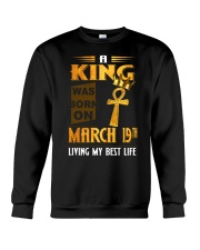 A King - March 19 Crewneck Sweatshirt tile