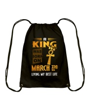 A King - March 22 Drawstring Bag tile