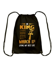 A King - March 10 Drawstring Bag tile