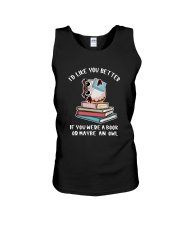 Id like you better if you were a book Unisex Tank thumbnail