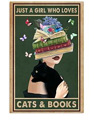 Just a girl who love cats books 11x17 Poster front