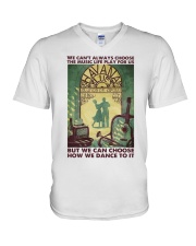 Havana Blues Cuba Salsa Dance V-Neck T-Shirt thumbnail