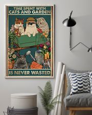 Time spent with cats and garden is never wasted 11x17 Poster lifestyle-poster-1