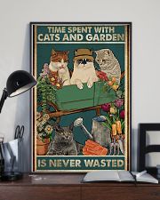 Time spent with cats and garden is never wasted 11x17 Poster lifestyle-poster-2