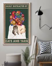 Easily distracted by cats and yarn 11x17 Poster lifestyle-poster-1