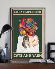 Easily distracted by cats and yarn 11x17 Poster lifestyle-poster-2