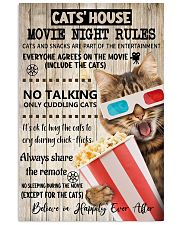 Movie night rules poster 11x17 Poster front