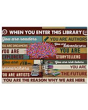 When you enter this library 17x11 Poster front