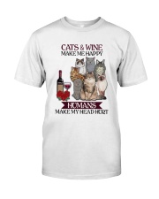 Cats wine make Classic T-Shirt thumbnail
