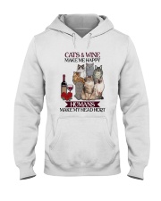 Cats wine make Hooded Sweatshirt thumbnail