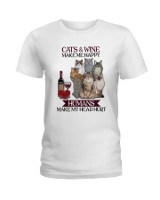 Cats wine make Ladies T-Shirt thumbnail