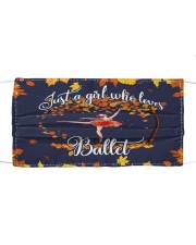 Ballet autumn Cloth face mask front