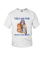 Yes Im the crazy cat lady Youth T-Shirt thumbnail