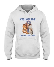Yes Im the crazy cat lady Hooded Sweatshirt thumbnail