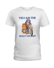 Yes Im the crazy cat lady Ladies T-Shirt thumbnail