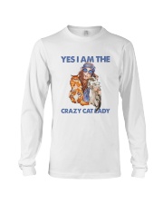 Yes Im the crazy cat lady Long Sleeve Tee thumbnail