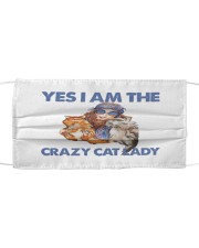 Yes Im the crazy cat lady Cloth face mask thumbnail