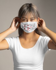 She works willingly with her hands Cloth face mask aos-face-mask-lifestyle-16