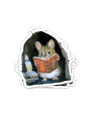 Mouse hole with book wall sticker Sticker - 4 pack (Vertical) front