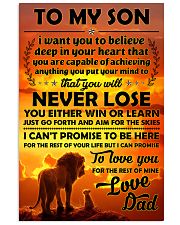 To My Son 11x17 Poster front