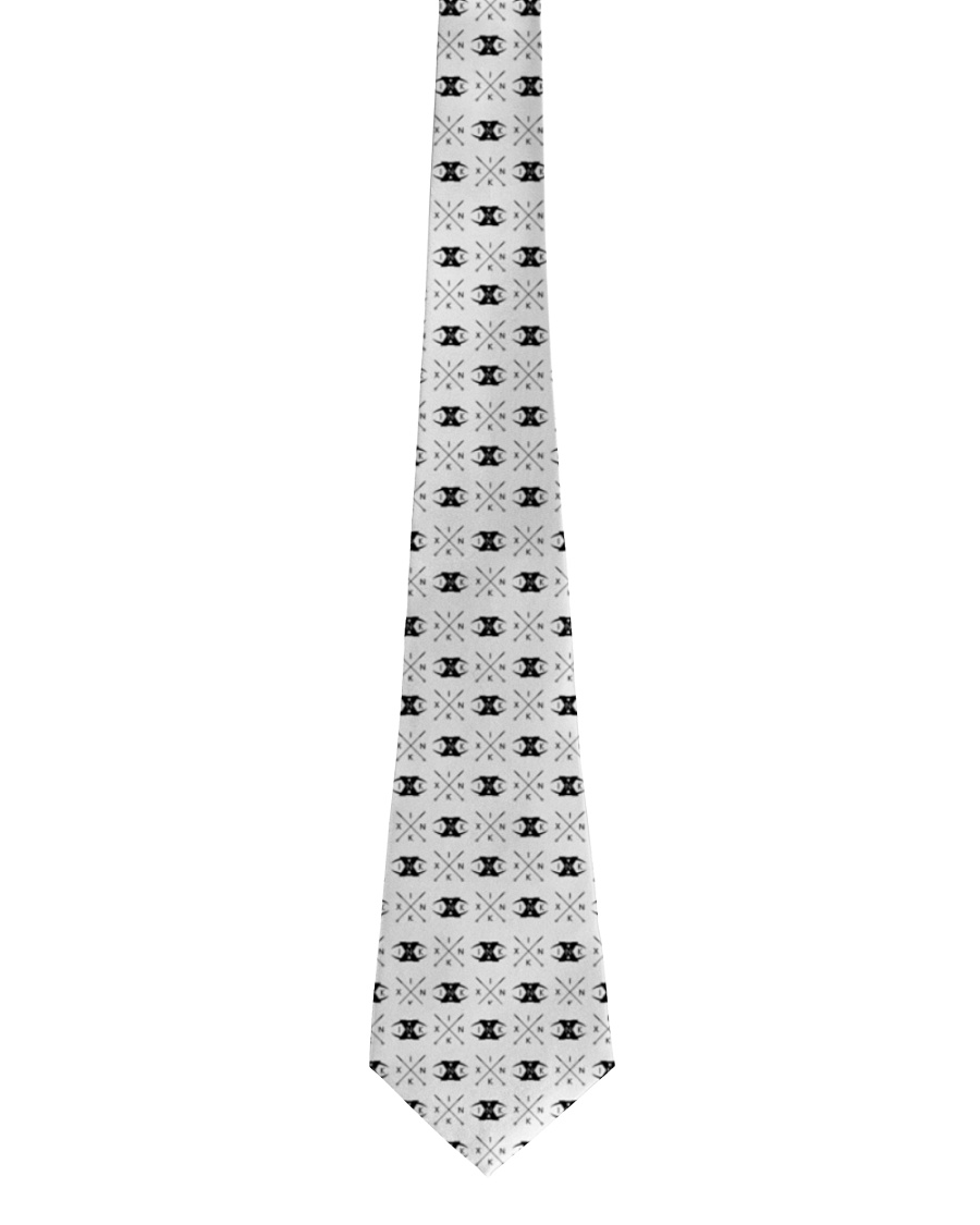 X INK Brand Pattern BLACK Tie