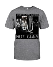 Shoot Us With Cameras Not Guns Classic T-Shirt front