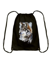 Love Wolf Drawstring Bag tile