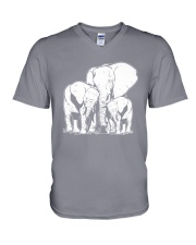 Safari Wildlife Elephant V-Neck T-Shirt tile