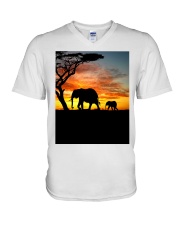 Love Elephants - Printfull V-Neck T-Shirt tile