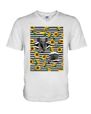 ELEPHANT FLOWER V-Neck T-Shirt tile