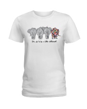 Its ok to be a little different Ladies T-Shirt tile