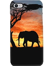 Elephants Sunset Phone Case thumbnail