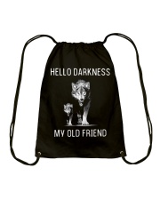 Hello Darkness My Old Friend Drawstring Bag tile