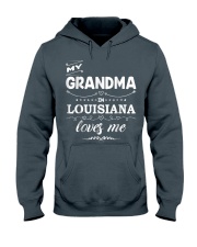 Grandmother My Grandma In Louisiana Loves Me Hooded Sweatshirt front